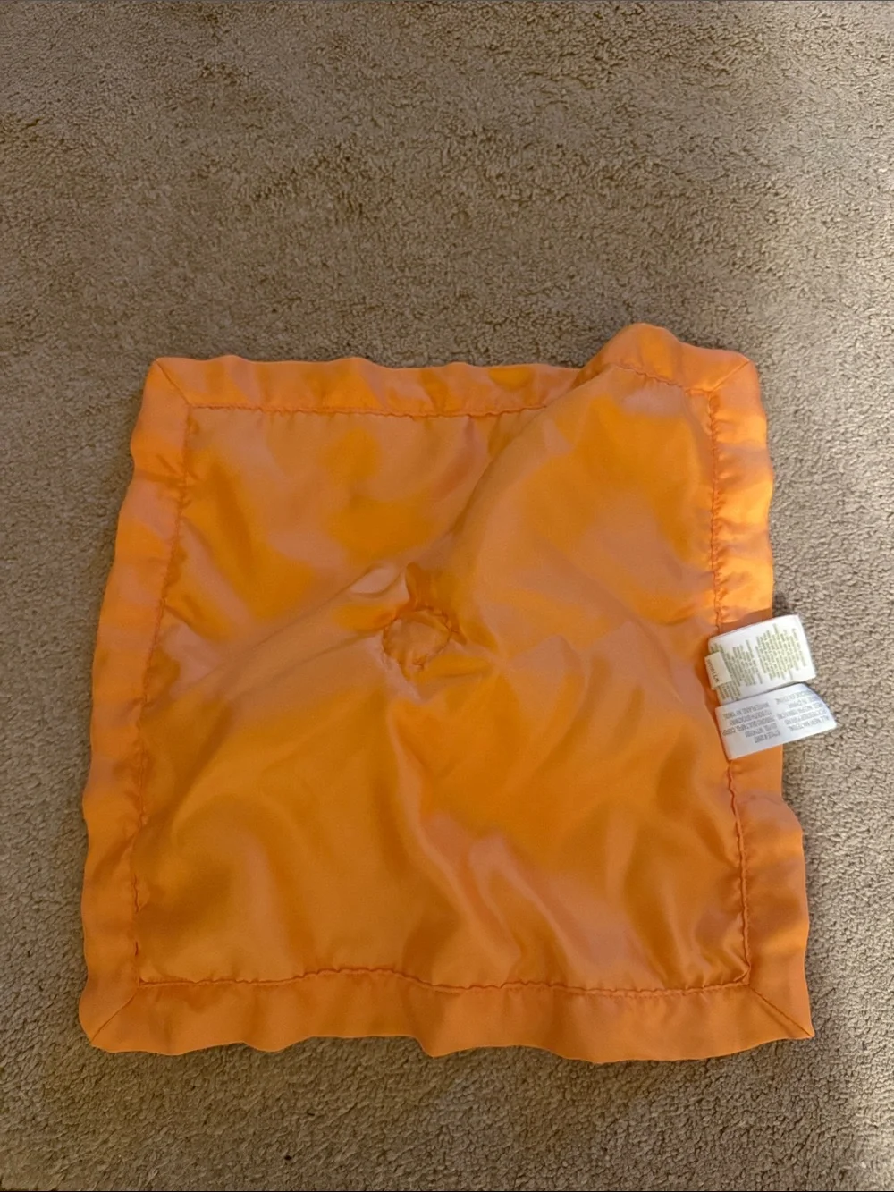 Circo Cream and Orange Lion Lovey Security Blanket